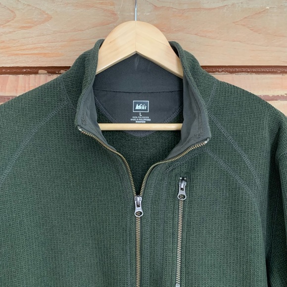 Men's REI | Dark Green half-zip sweater | sz L | NWOT - Picture 2 of 5